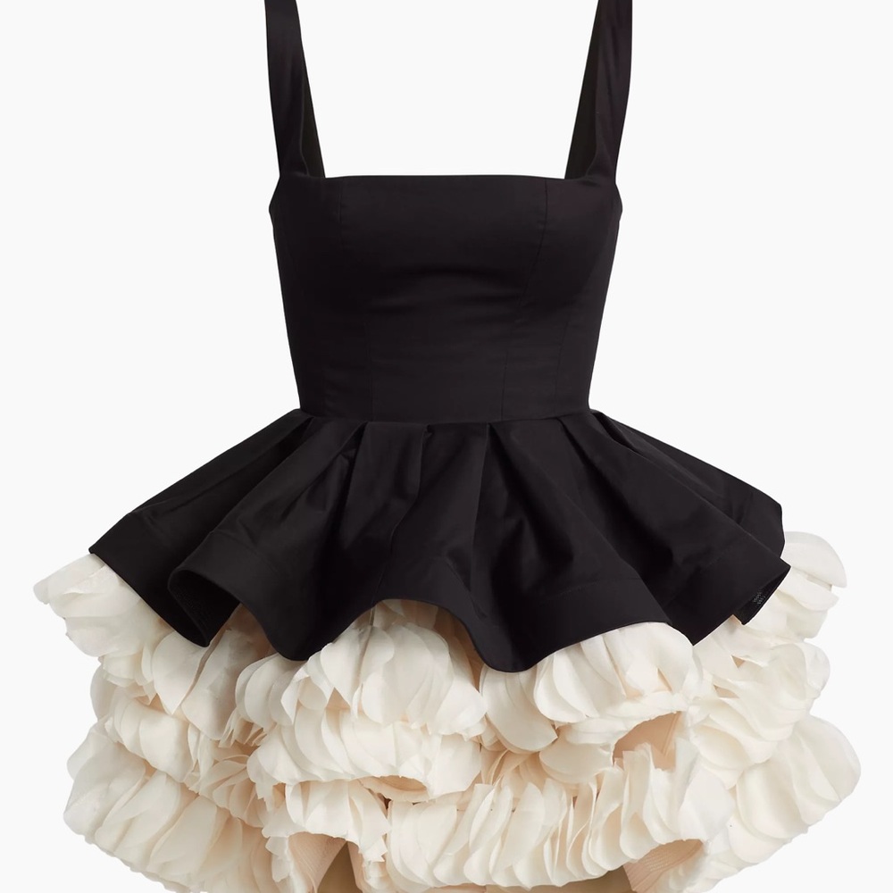 Brox and Banco Catalina Ruffled Satin Minidress